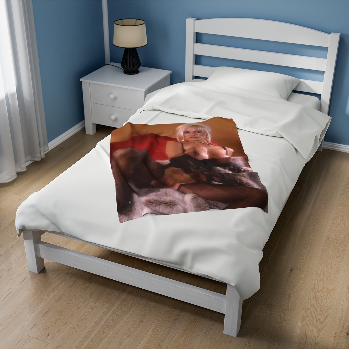 Velveteen Plush Blanket Porn Star Seka Nude