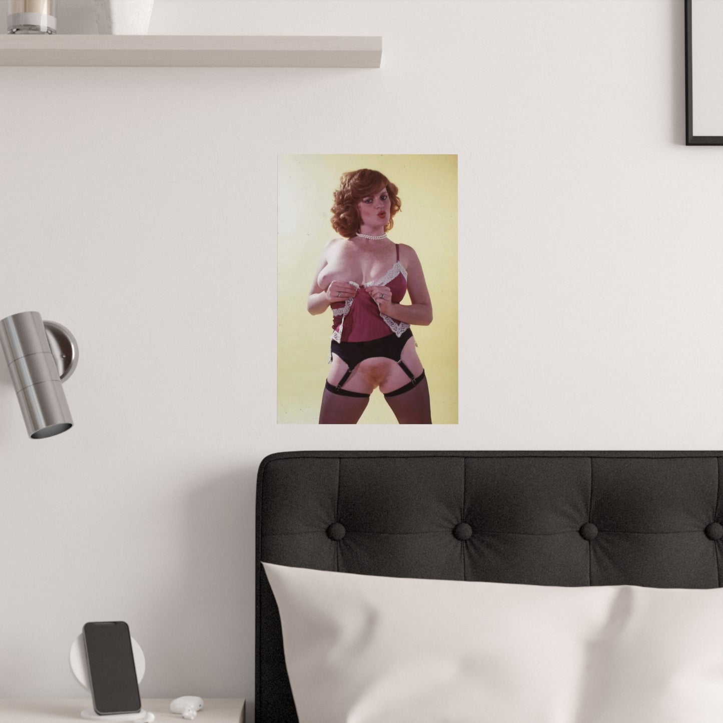 Satin Posters (210gsm) Retro Pornstar Lisa De Leeuw Nude