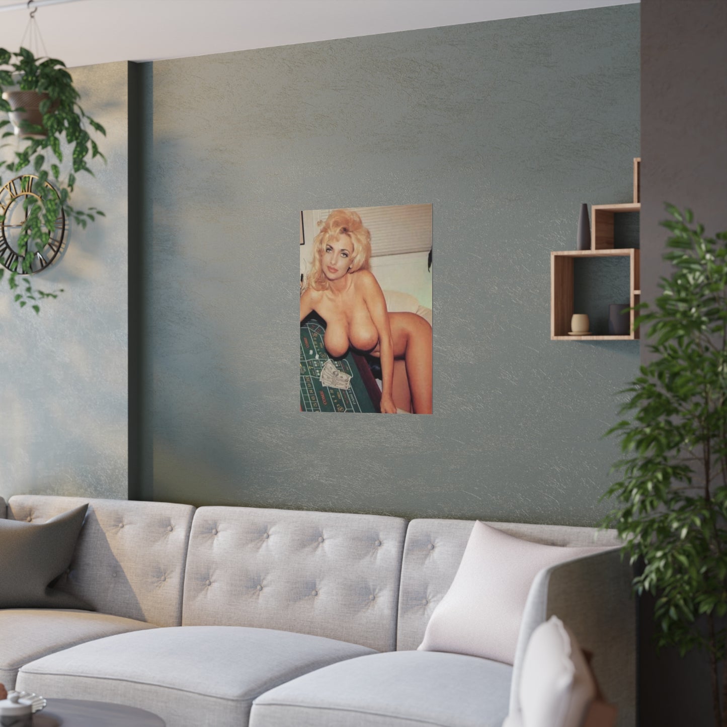 Satin Posters (210gsm) Retro Adult Star Rebecca Wild Nude