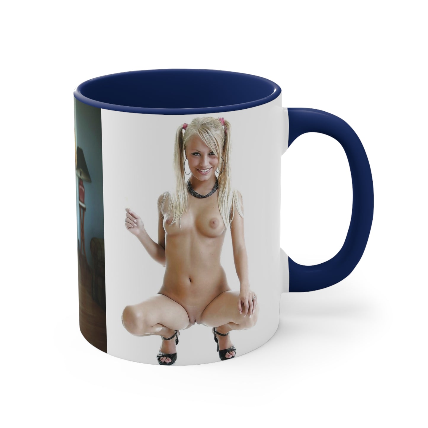 Accent Coffee Mug, 11oz Nude Pigtails
