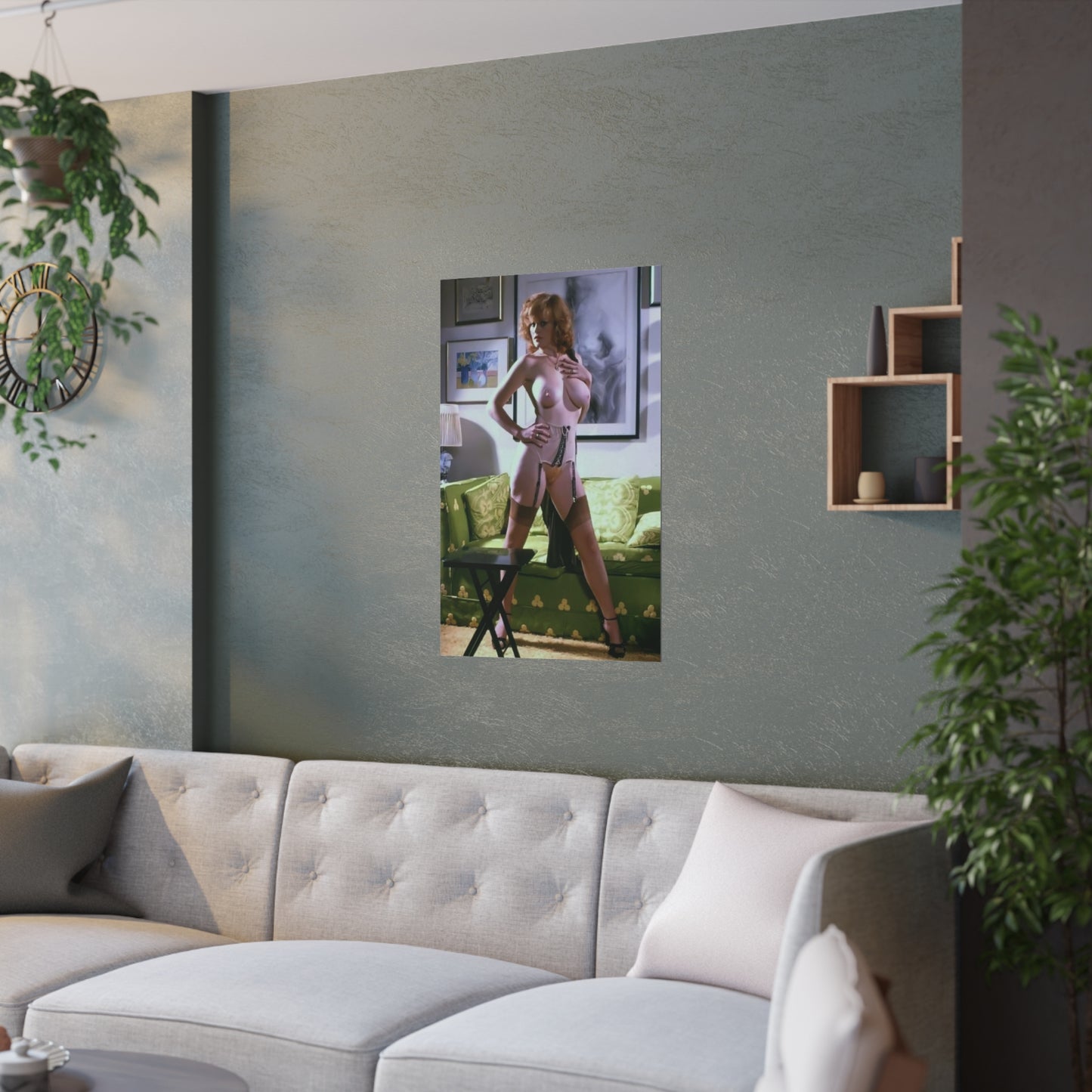 Satin Posters (210gsm) Retro Porn Star Lisa De Leeuw Nude