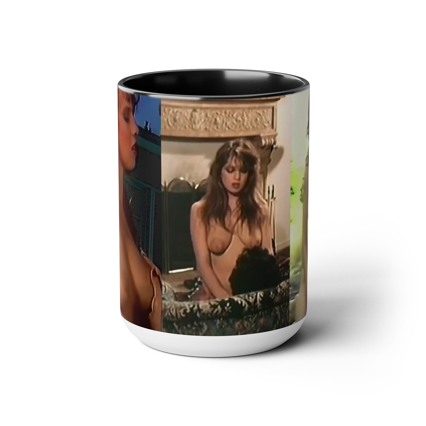 Two-Tone Coffee Mugs, 15oz Traci Lords Nude