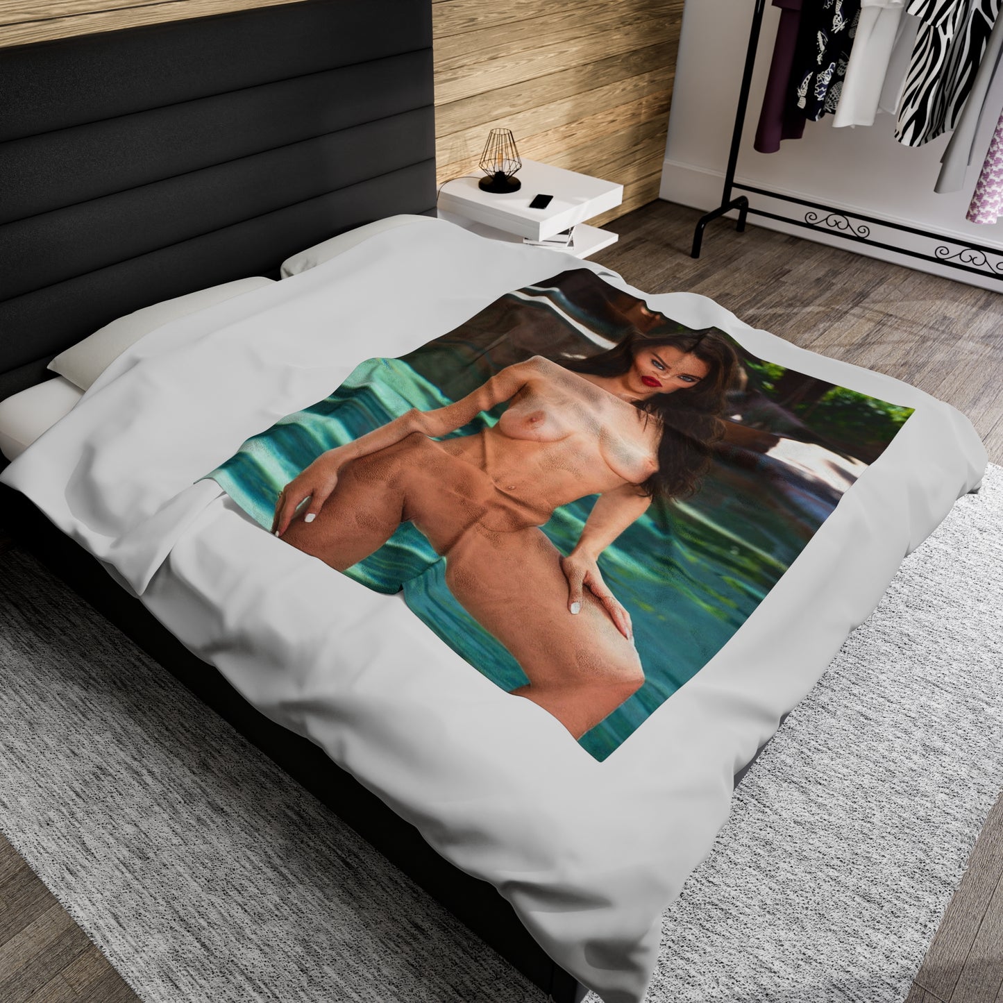Velveteen Plush Blanket Lana Rhoades Nude