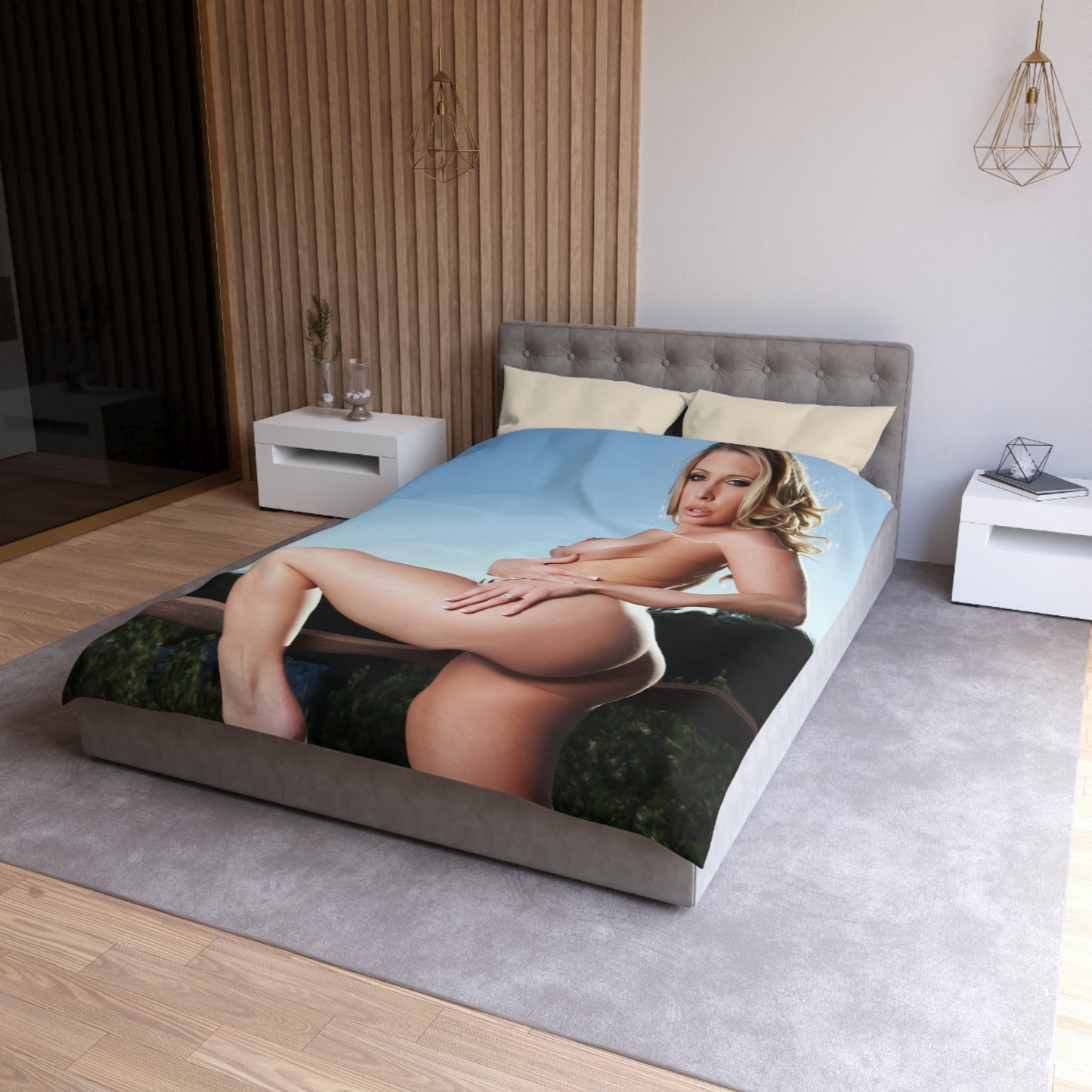 Microfiber Duvet Cover Penthouse Pet October 2012 Samantha Saint