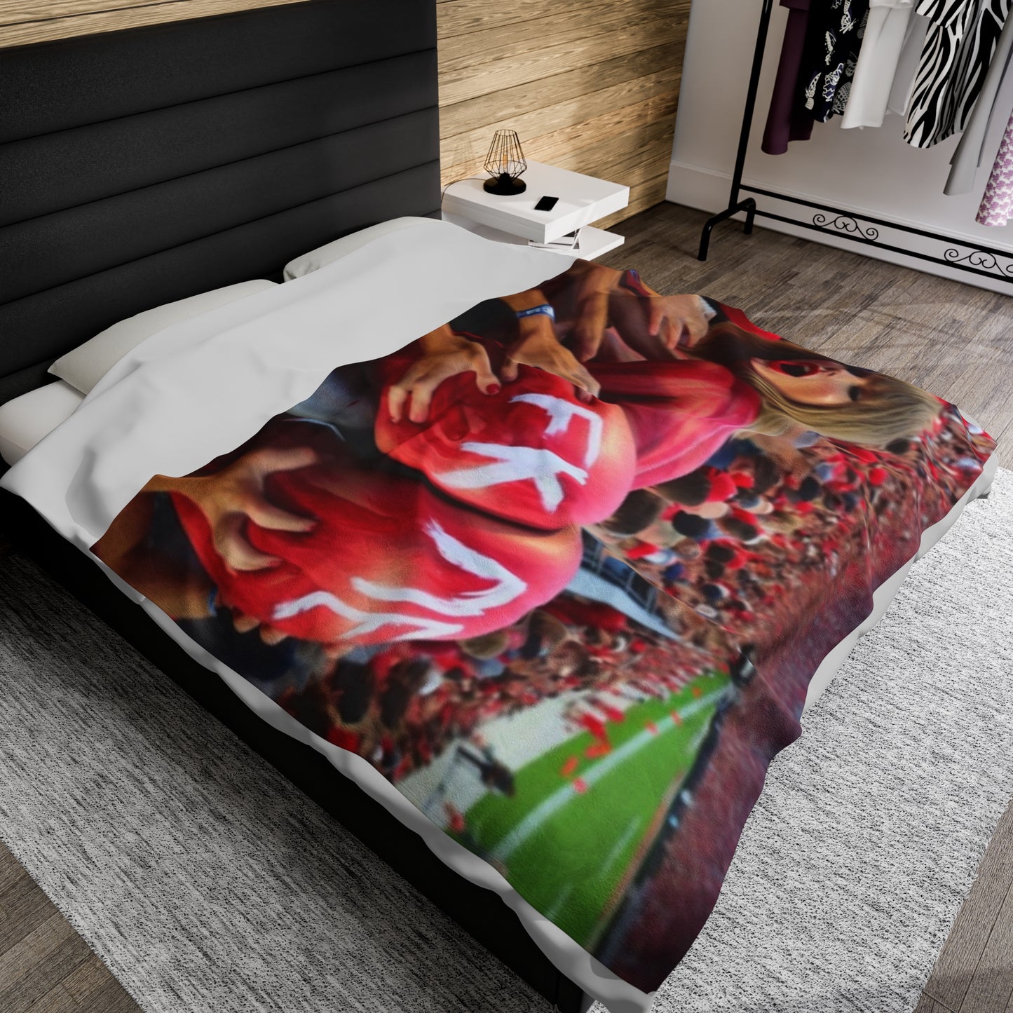 Velveteen Plush Blanket Taylor Swift AI Nudes