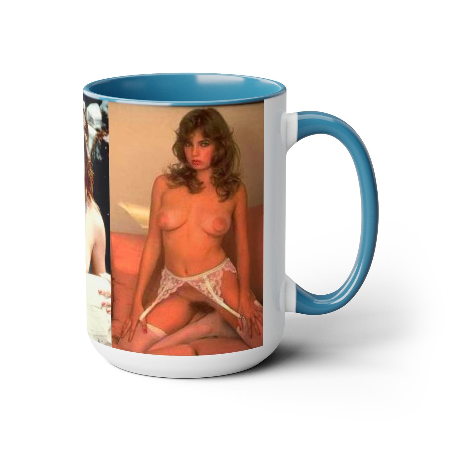 Two-Tone Coffee Mugs, 15oz Traci Lords Nude