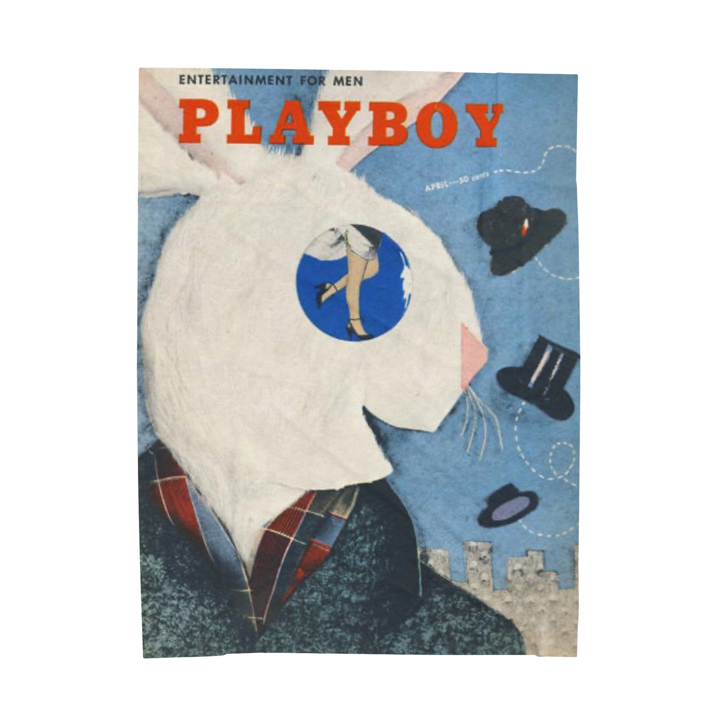 Velveteen Plush Blanket Magazine Cover April 1954