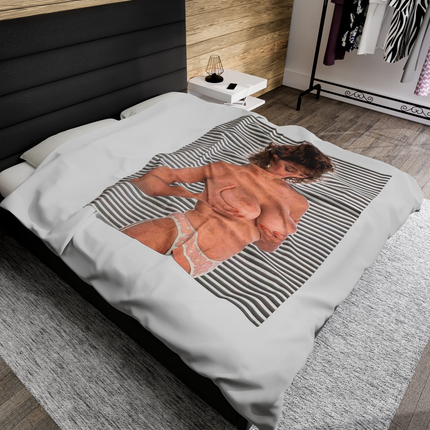 Velveteen Plush Blanket Porn Star Christy Canyon Nude