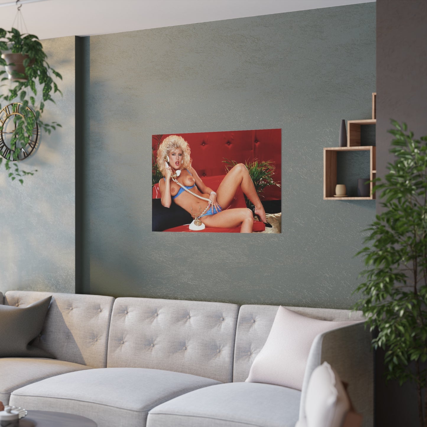 Satin Posters (210gsm) Retro 1980s Porn Star Amber Lynn