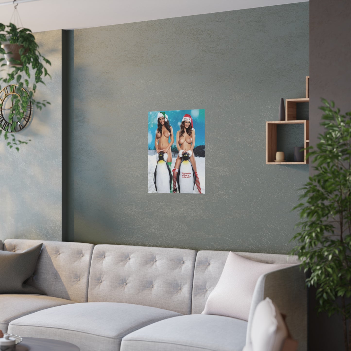 Satin Posters (210gsm) Christmas Pornstars Nude