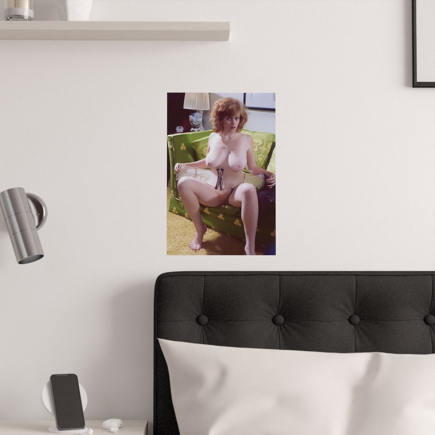 Satin Posters (210gsm) Retro Porn Star Lisa De Leeuw Nude