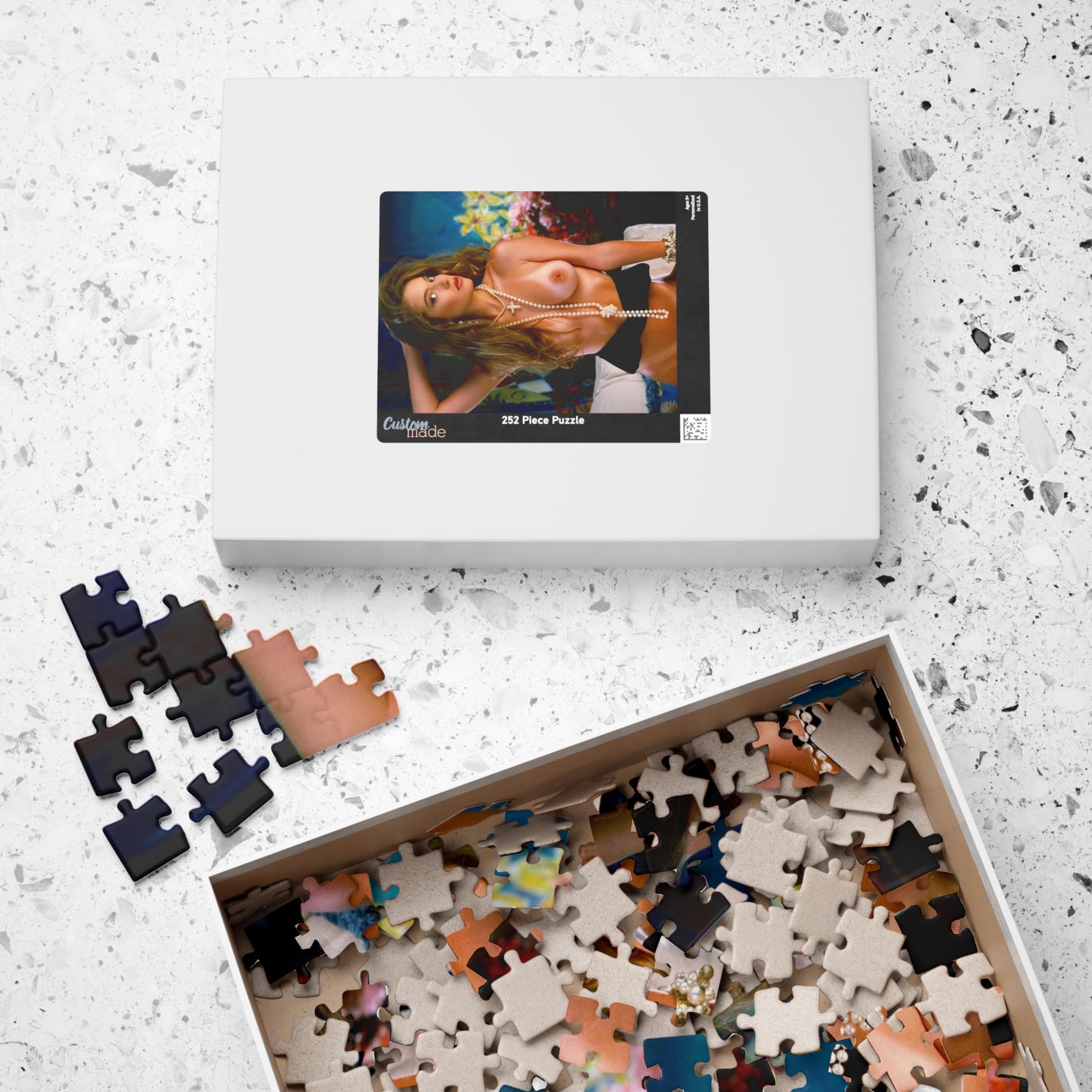 Puzzle (110, 252, 520, 1014-piece) Retro Adult Star Bonita Saint Nude