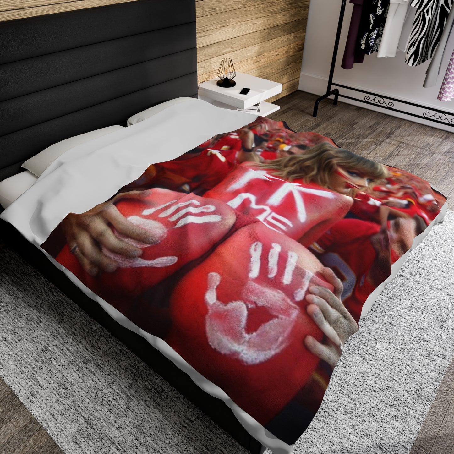 Velveteen Plush Blanket Taylor Swift AI Nudes