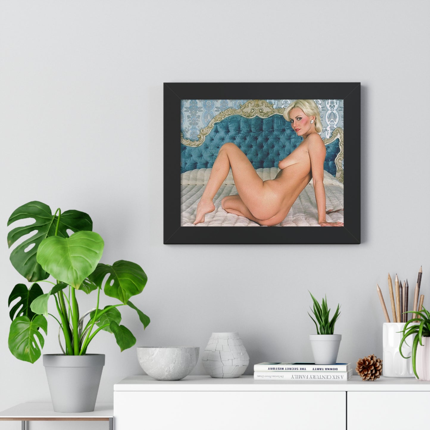 Framed Horizontal Poster Porn Star Seka Nude