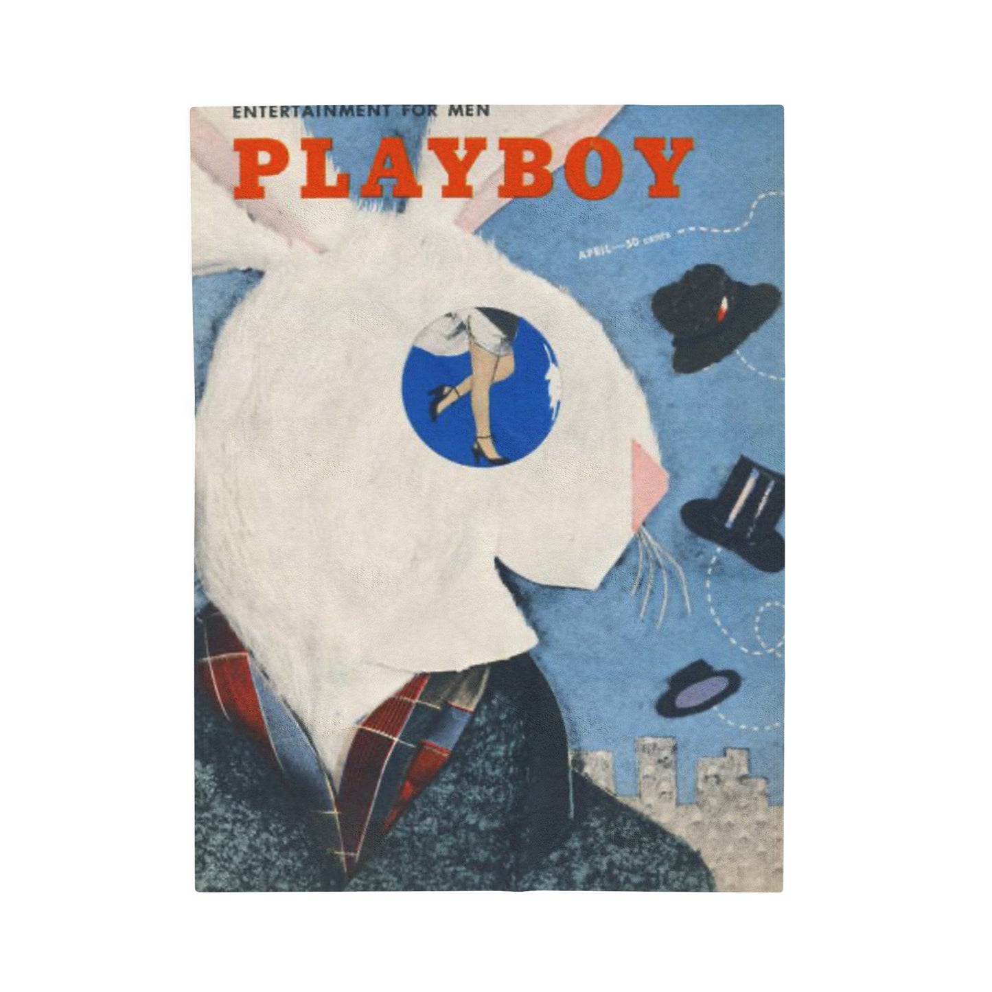 Velveteen Plush Blanket Magazine Cover April 1954