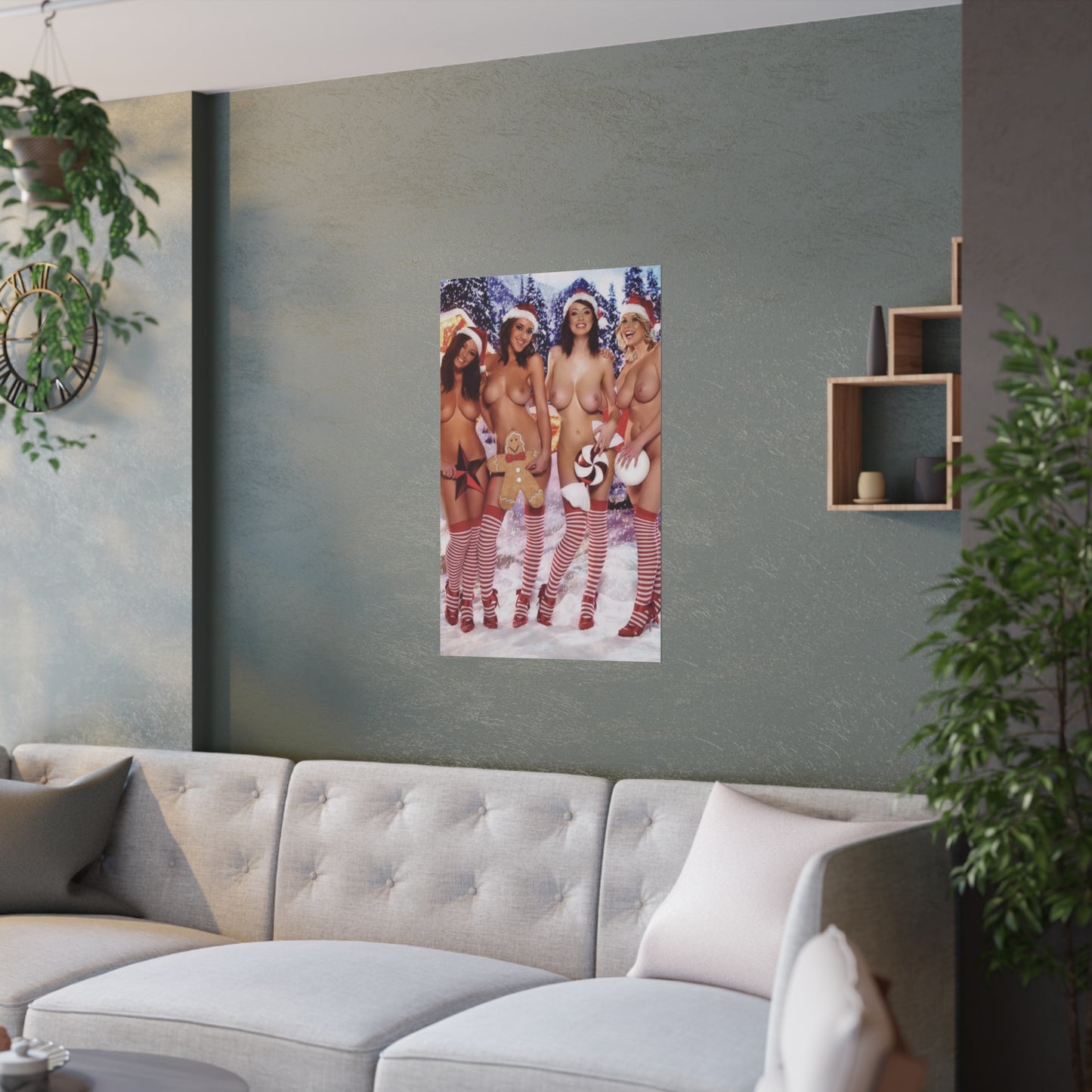 Satin Posters (210gsm) Christmas Pornstars Nude