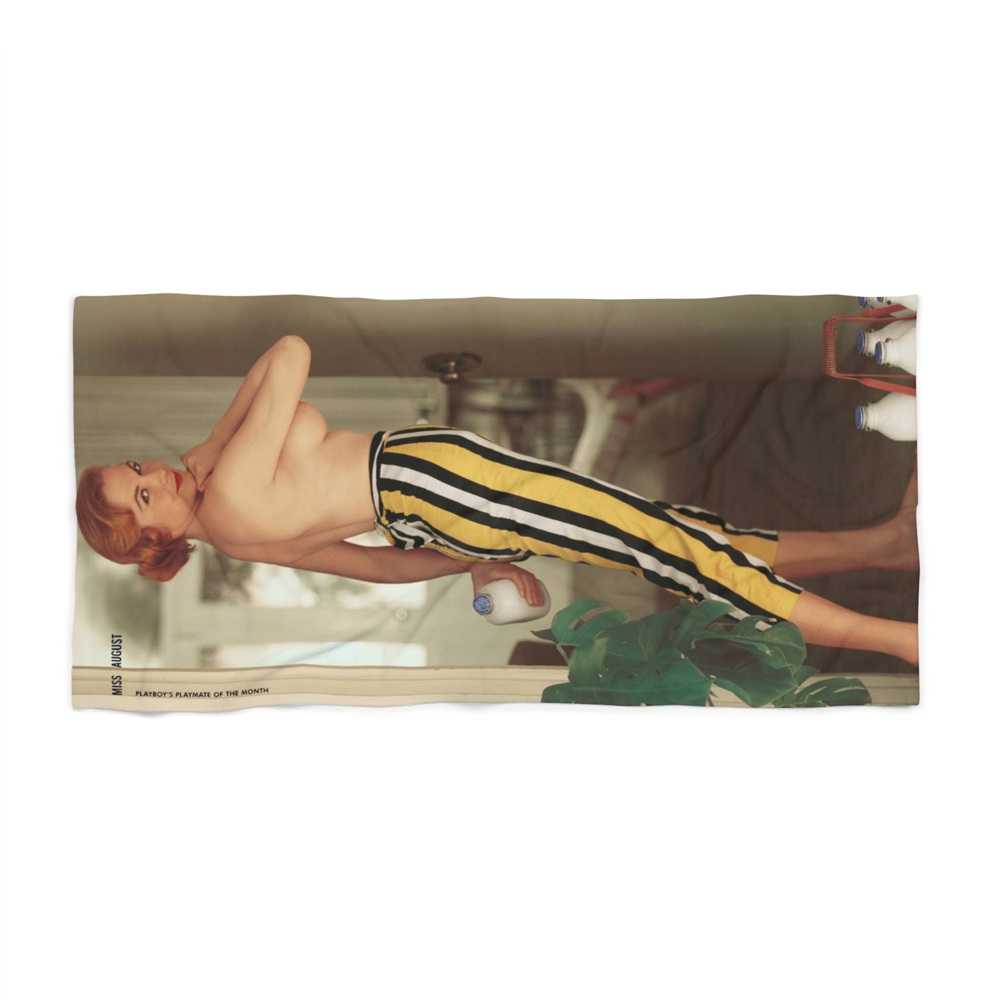 Beach Towel Hand Towel Playboy Playmate August 1956 Jonnie Nicely