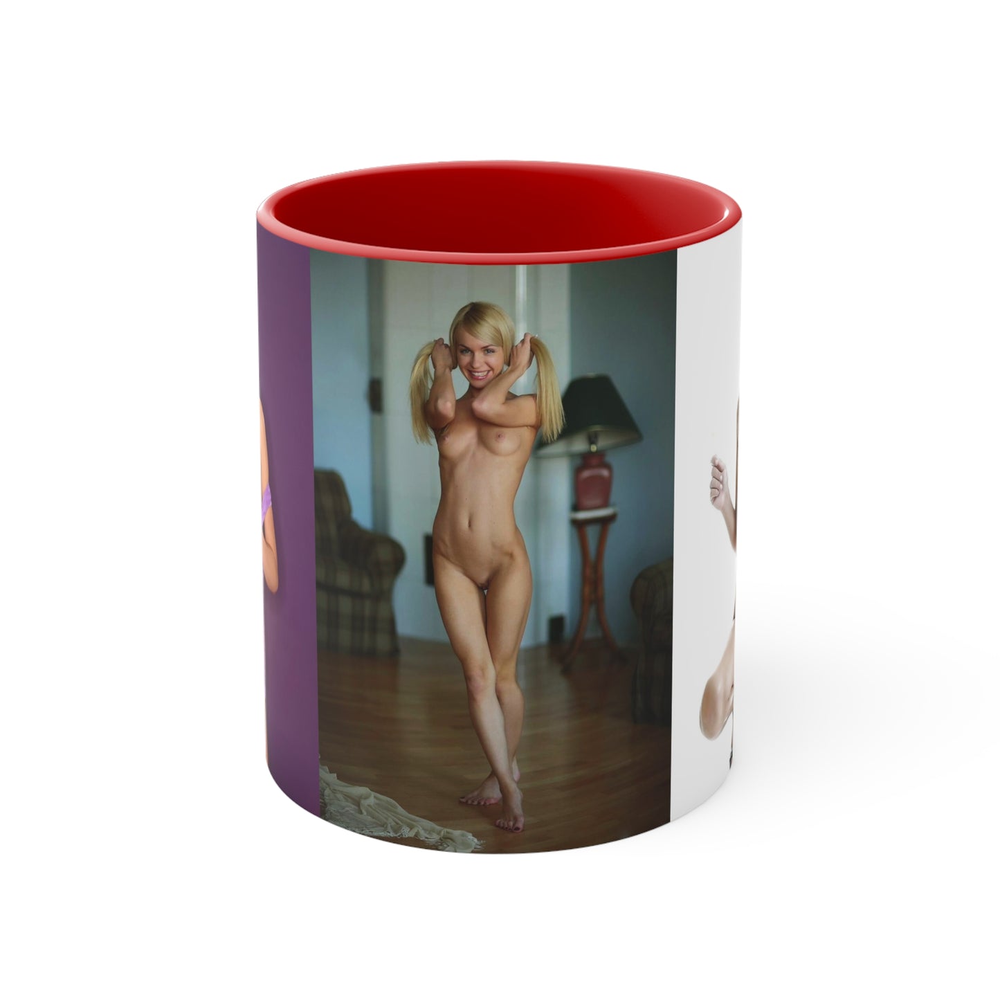 Accent Coffee Mug, 11oz Nude Pigtails