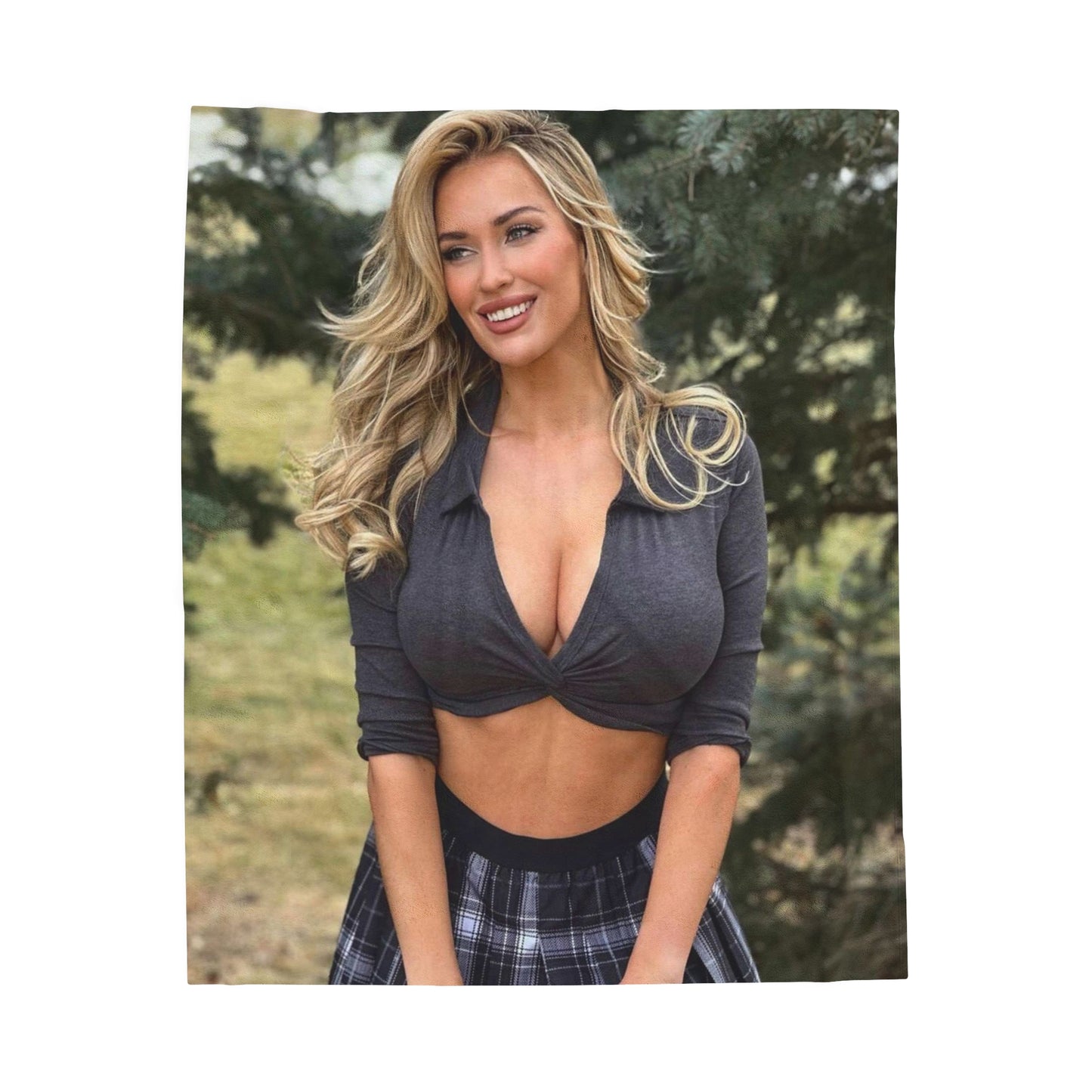 Velveteen Plush Blanket Paige Spiranac