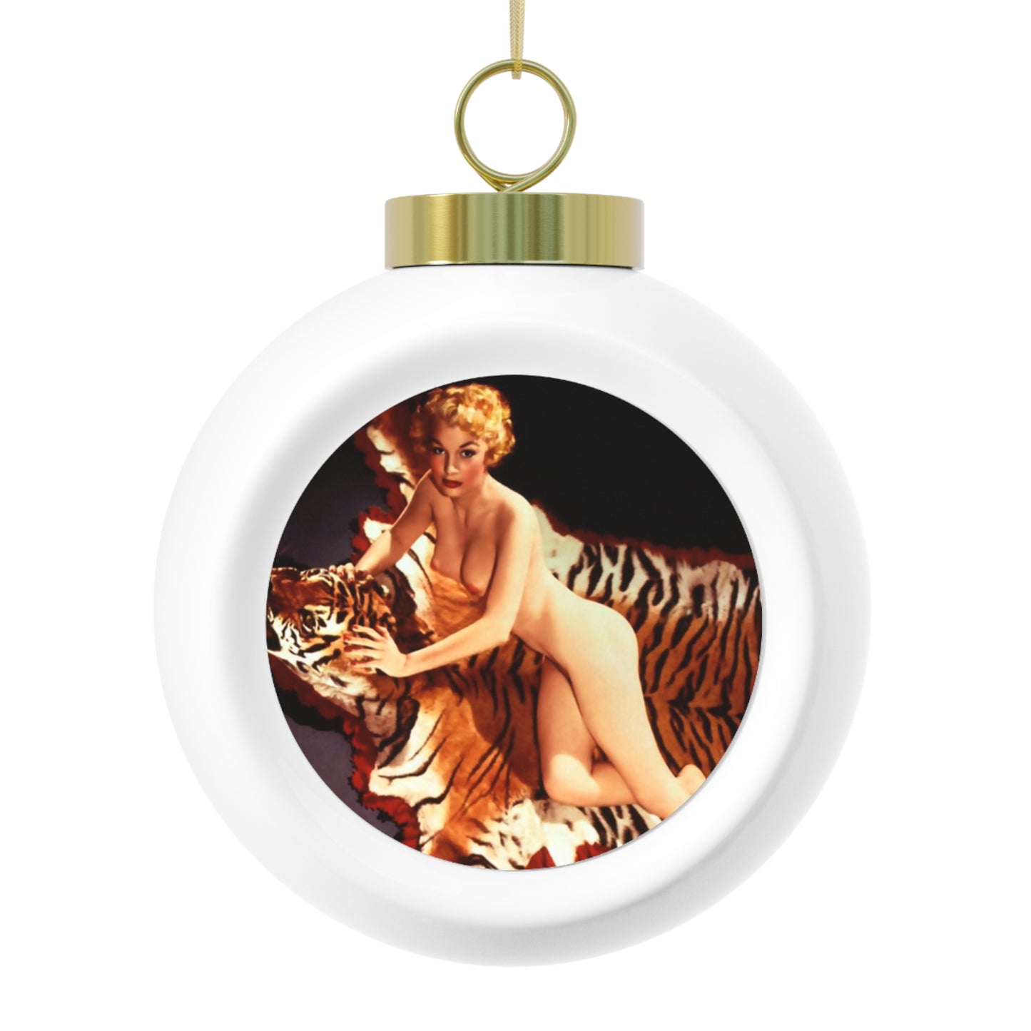 Christmas Ball Ornament Playboy Playmate July 1954 Neva Gilbert