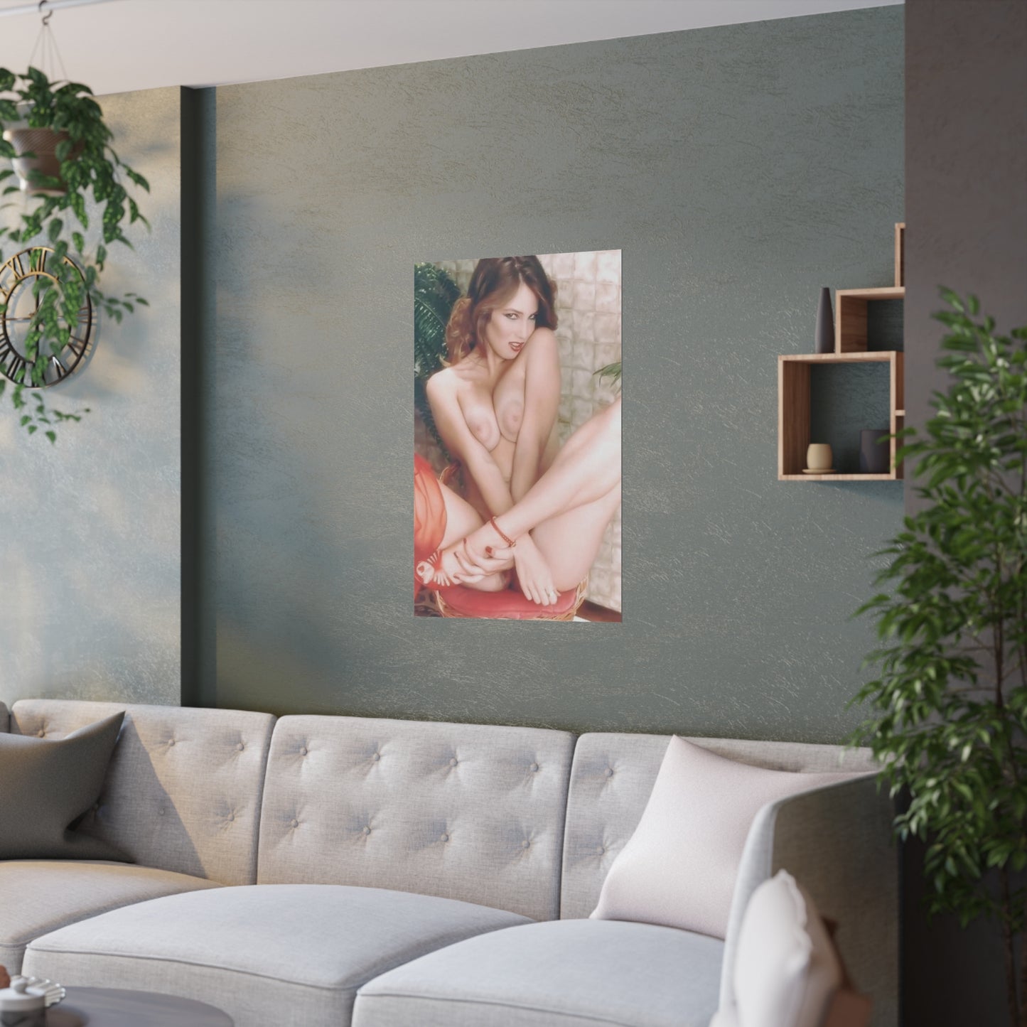 Satin Posters (210gsm) Retro 80s Adult Star Nude
