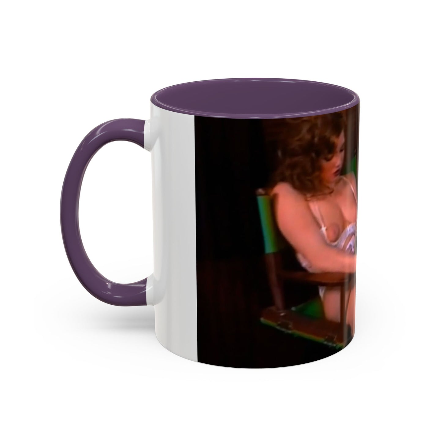 Accent Coffee Mug (11, 15oz) Traci Lords Nude Retro Porn Star