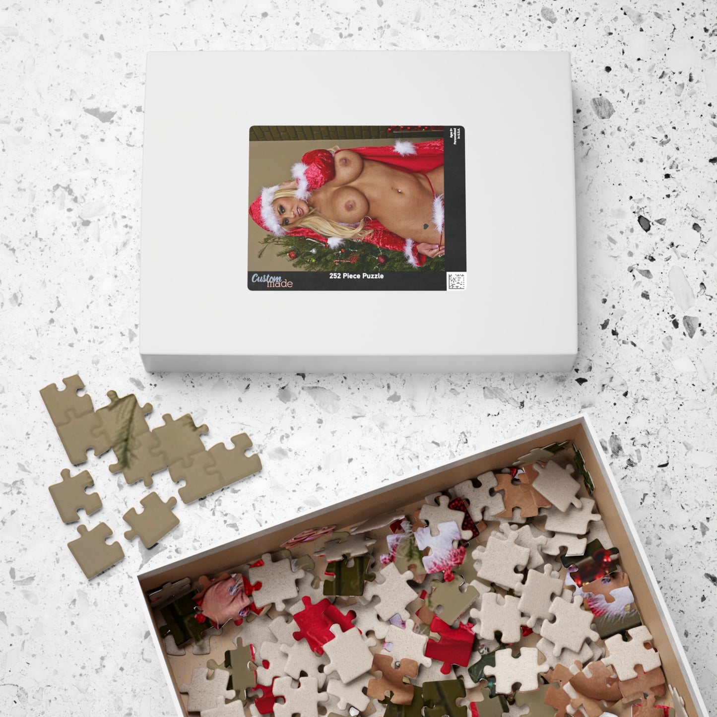 Puzzle (110, 252, 500, 1014-piece) Shyla Stylez Nude Christmas