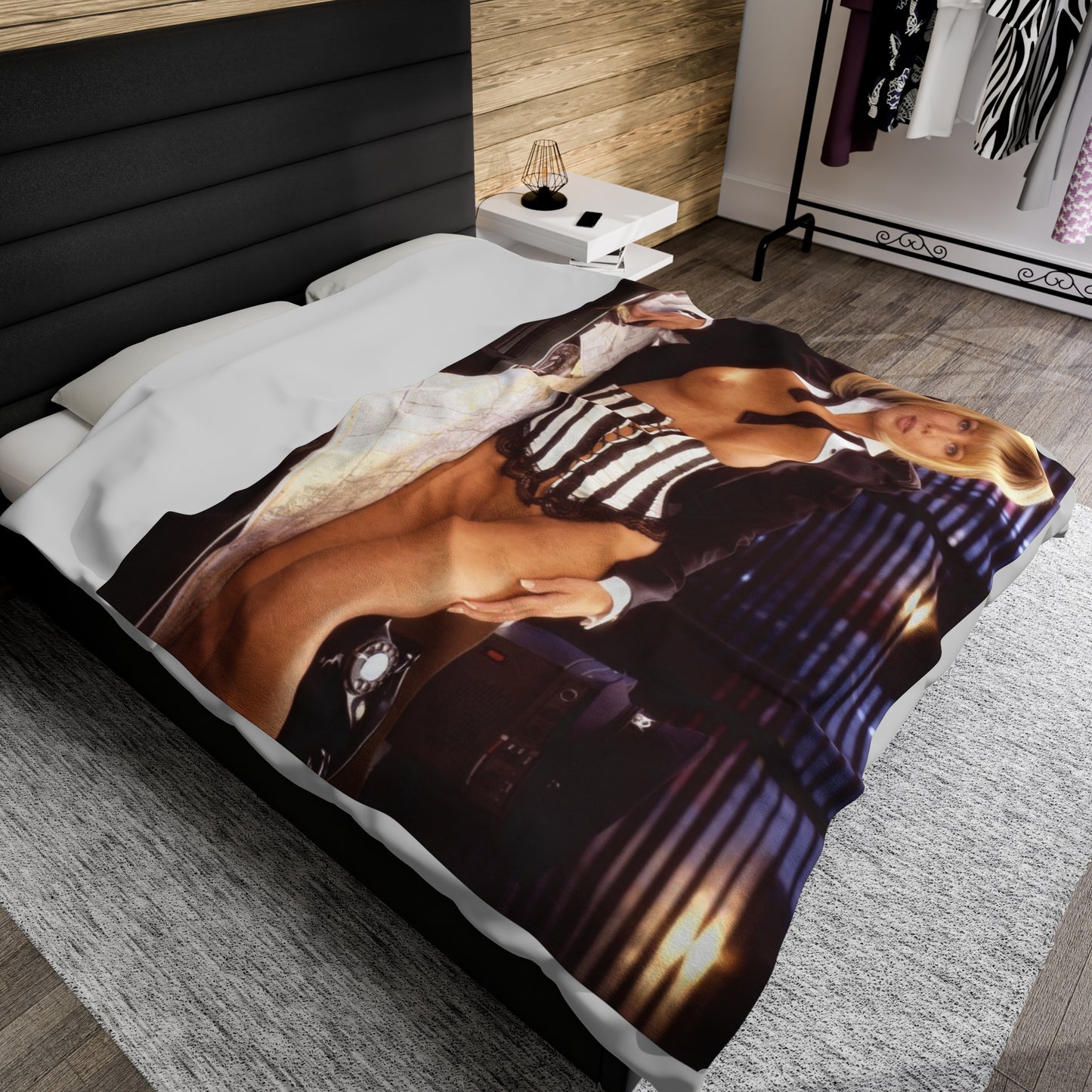 Velveteen Plush Blanket Playboy Playmate September 1995 Donna D'Errico