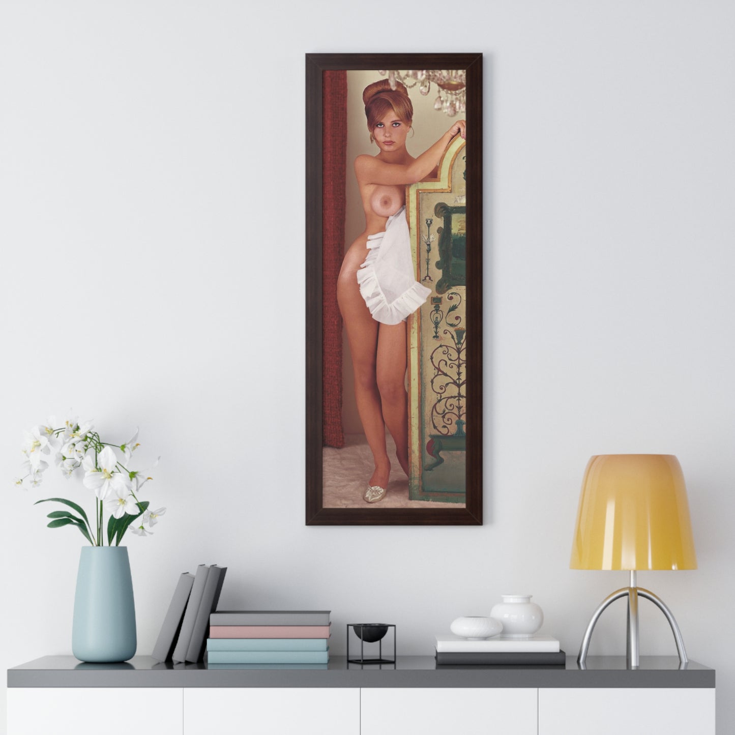 Framed Vertical Poster Playboy Playmate December 1963 Donna Michelle