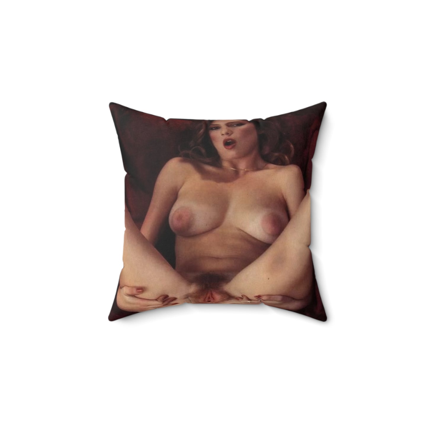 Spun Polyester Square Pillow Traci Lords Nude