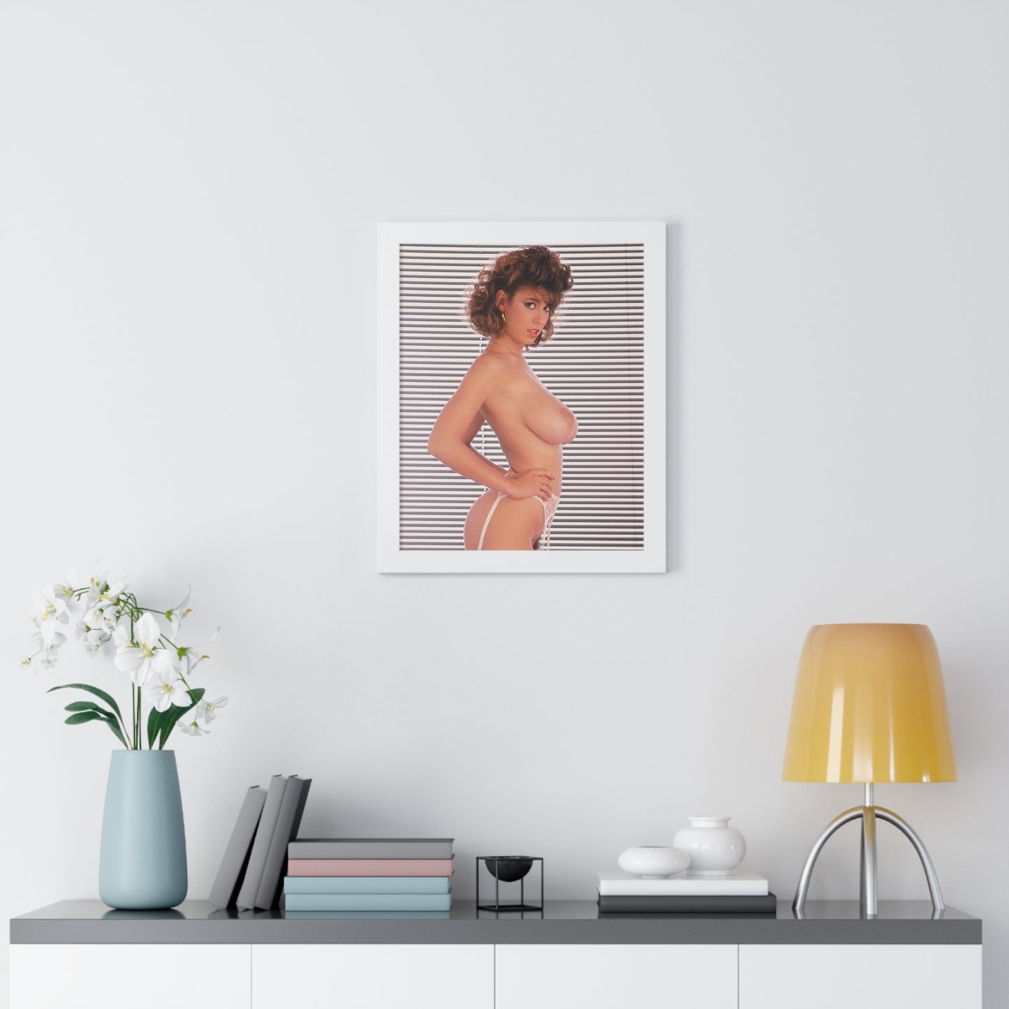 Framed Vertical Poster Porn Star Christy Canyon Nude