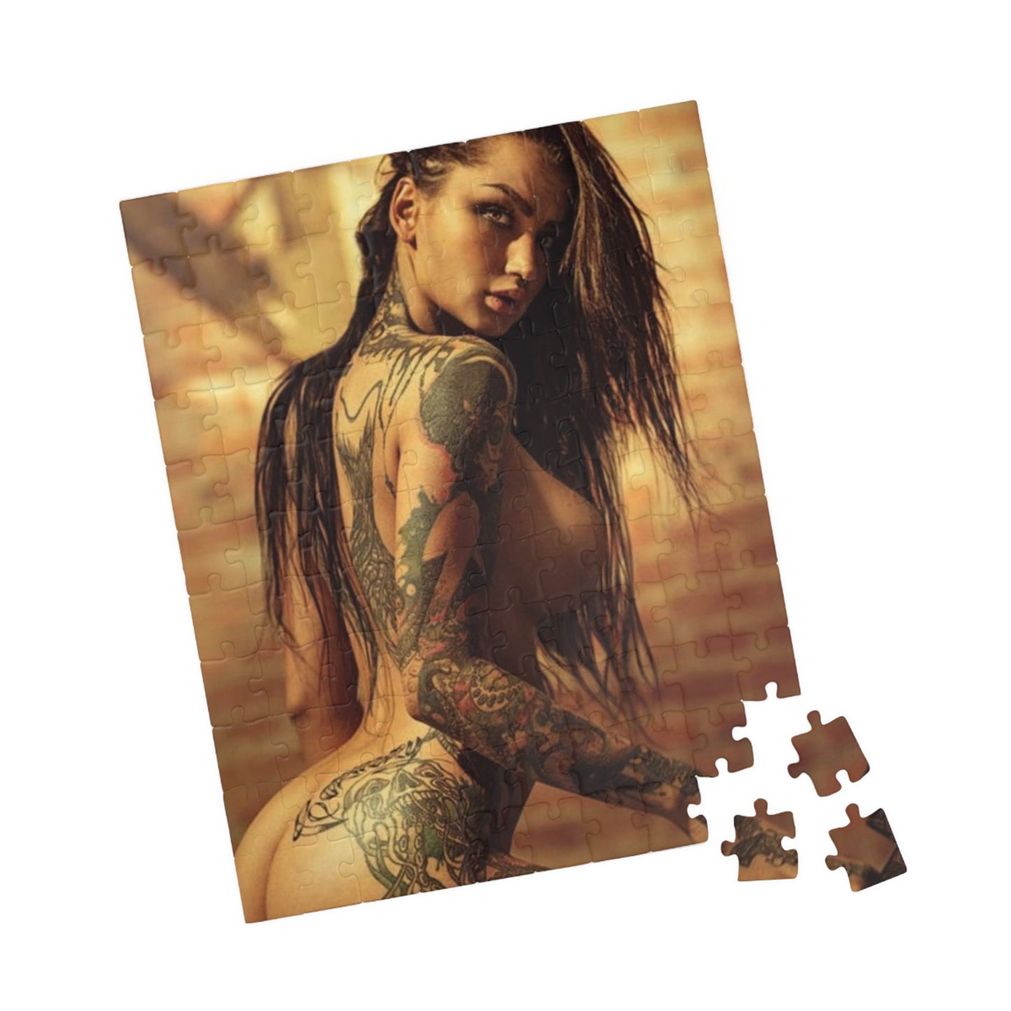 Puzzle (110, 252, 500, 1014-piece) Nude and Tattooed #4