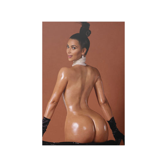 Satin Posters (210gsm) Kim Kardashian Nude