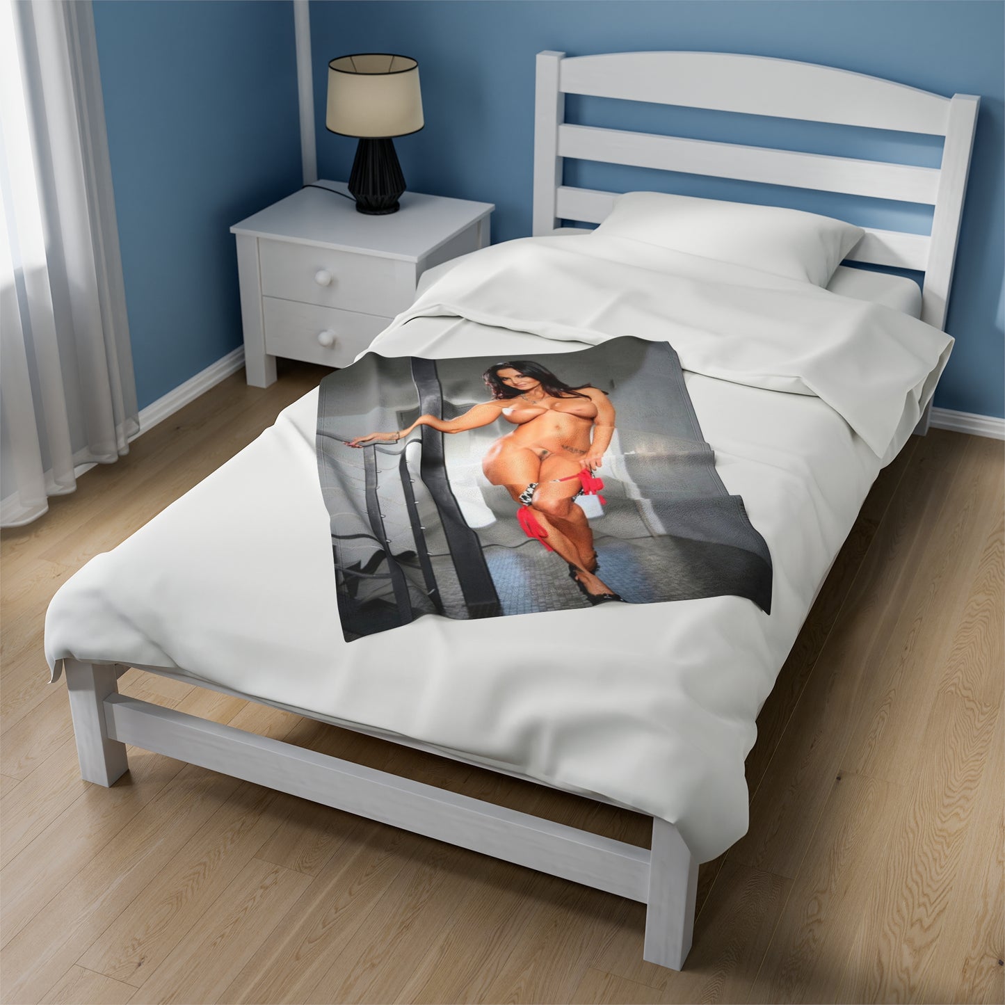 Velveteen Plush Blanket Ava Addams Nude