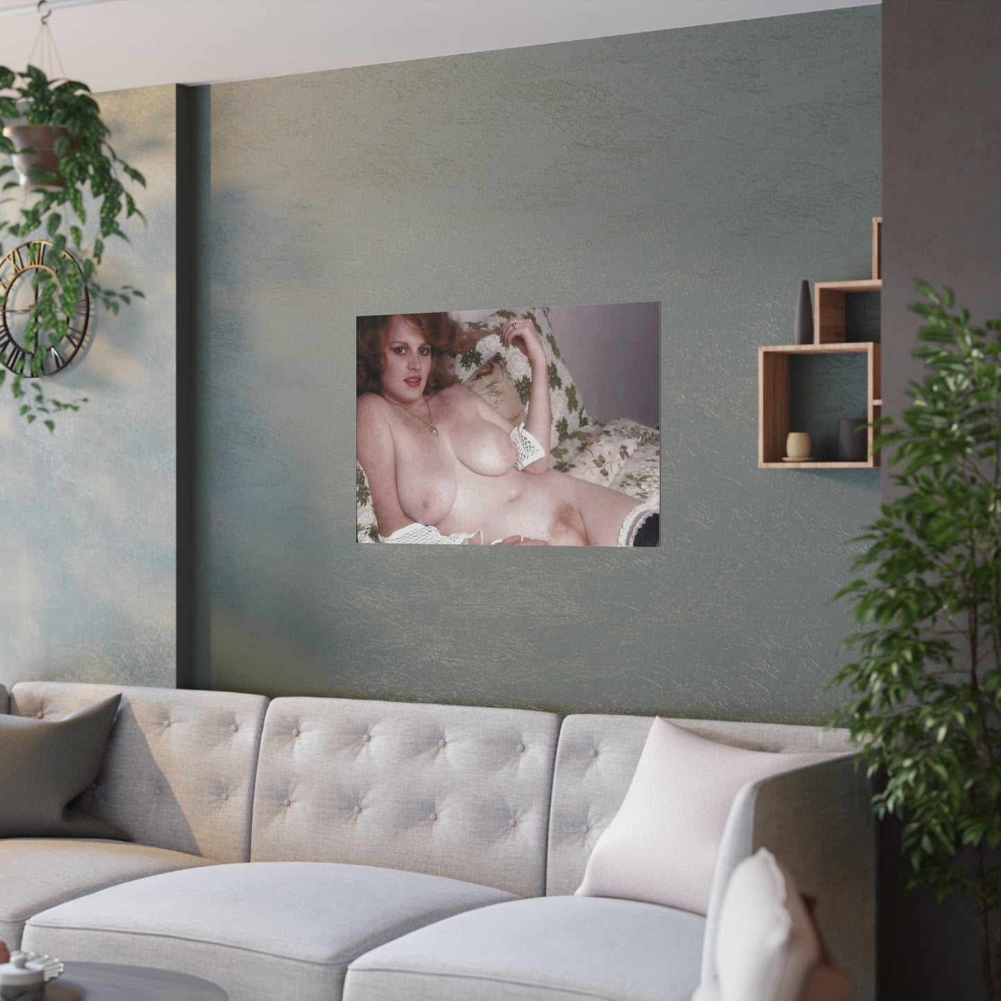 Satin Posters (210gsm) Retro Pornstar Lisa De Leeuw Nude