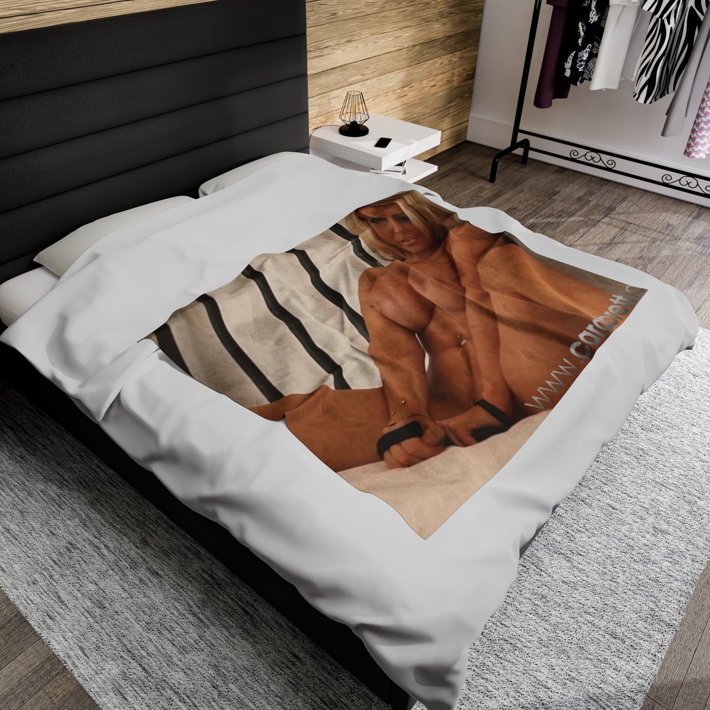 Velveteen Plush Blanket Sexy Naked Nude Pornstar