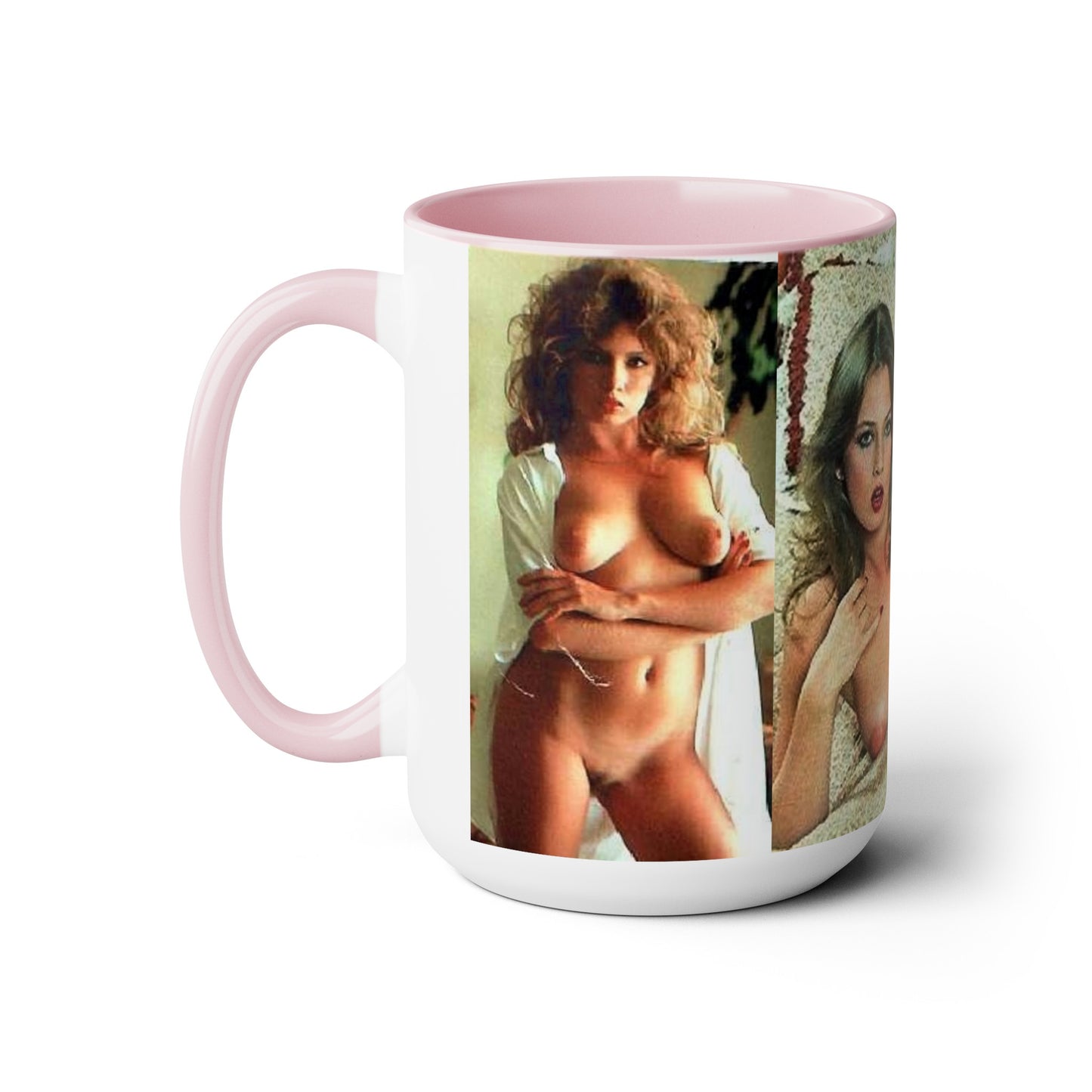 Two-Tone Coffee Mugs, 15oz Traci Lords Nude