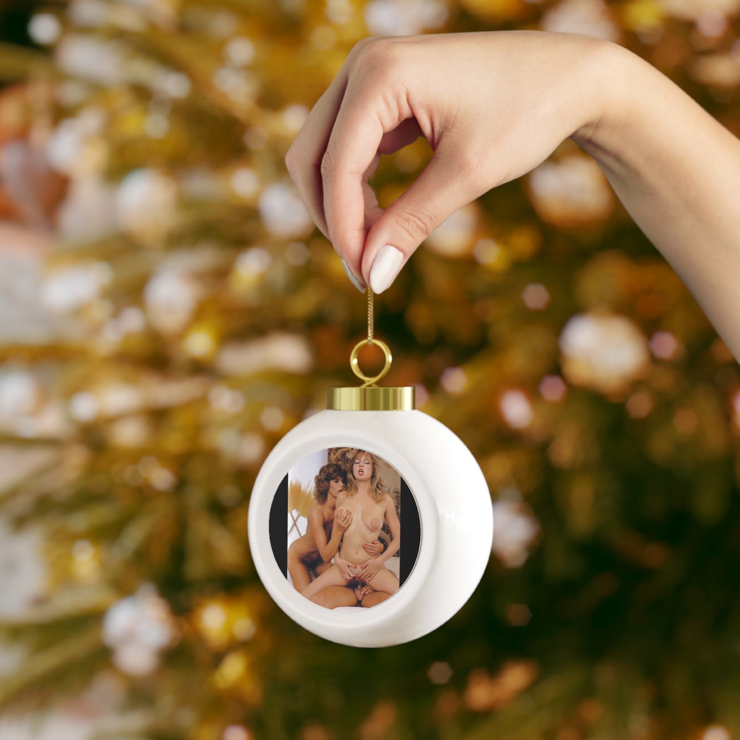 Christmas Ball Ornament Retro Porn Star Traci Lords Nude Naked