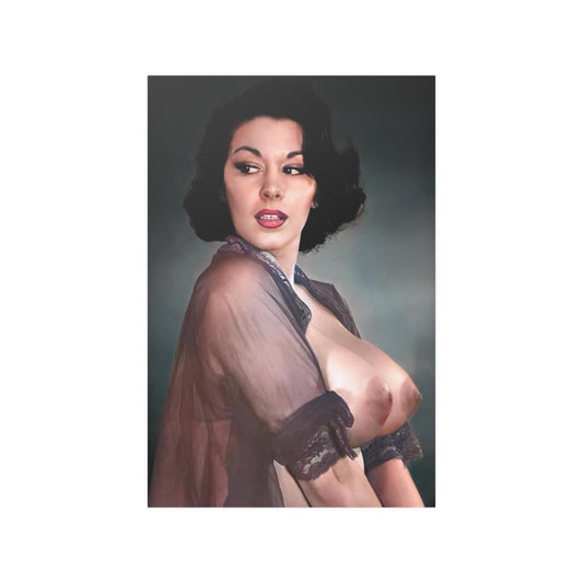 Satin Posters (210gsm) Playmate 1959 Elaine Reynolds nude #3
