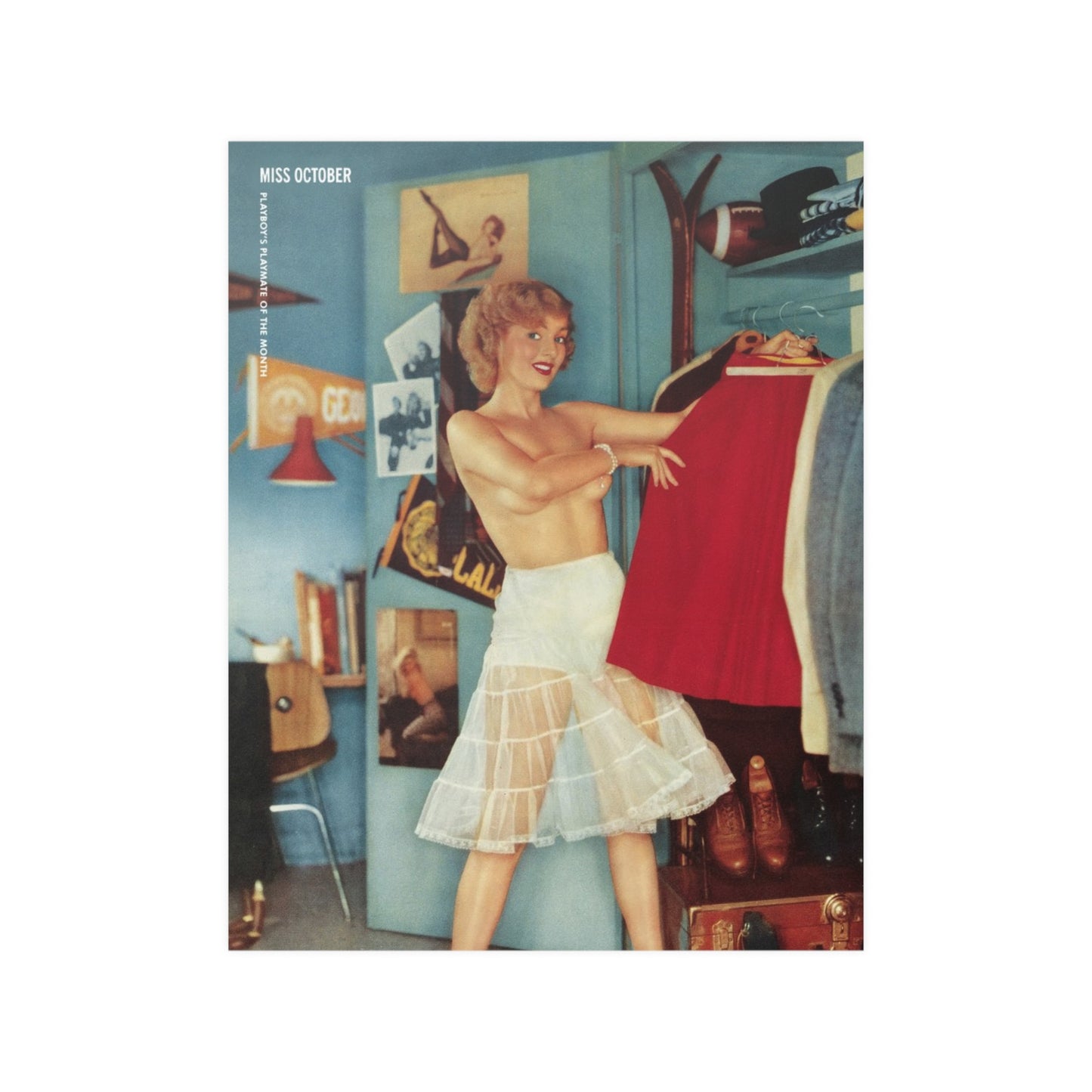 Satin Posters (210gsm) Playmate October 1955 Jean Moorhead