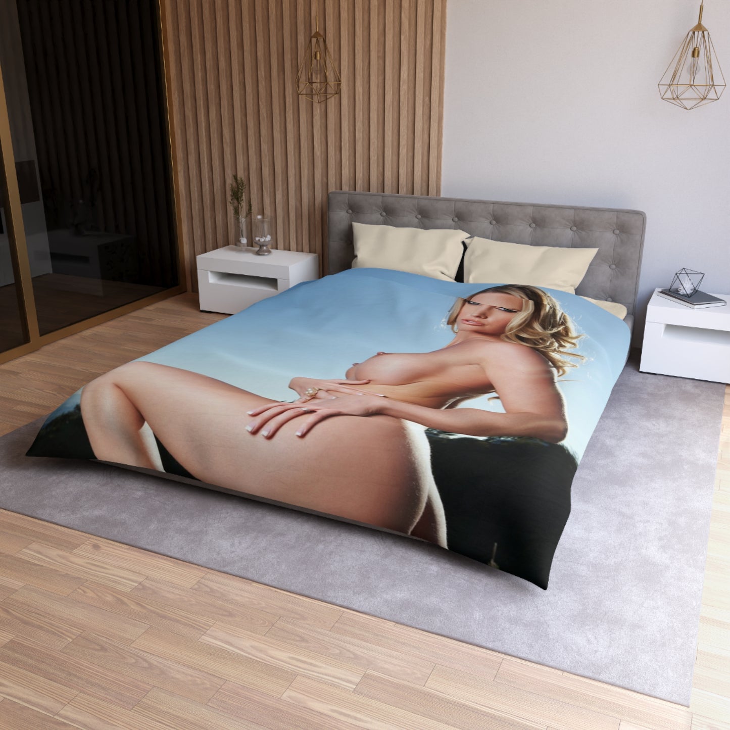 Microfiber Duvet Cover Penthouse Pet October 2012 Samantha Saint