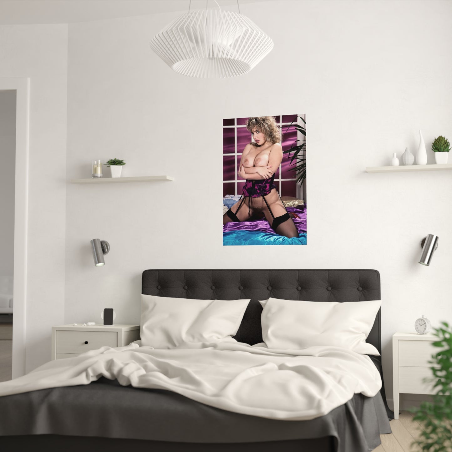 Satin Posters (210gsm) Retro Adult Star Tracy West Nude