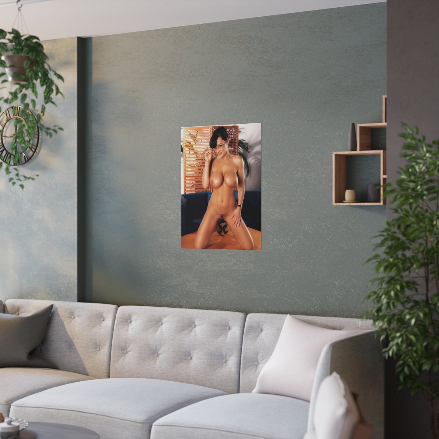 Satin Posters (210gsm) Pornstar Lisa Ann Nude