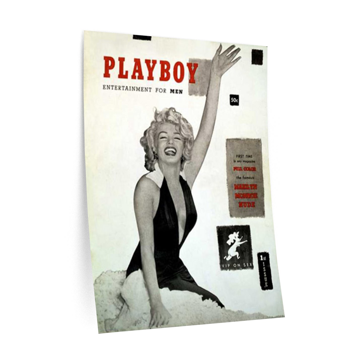 Wall Decals Playboy Cover December 1953 Marilyn Monroe