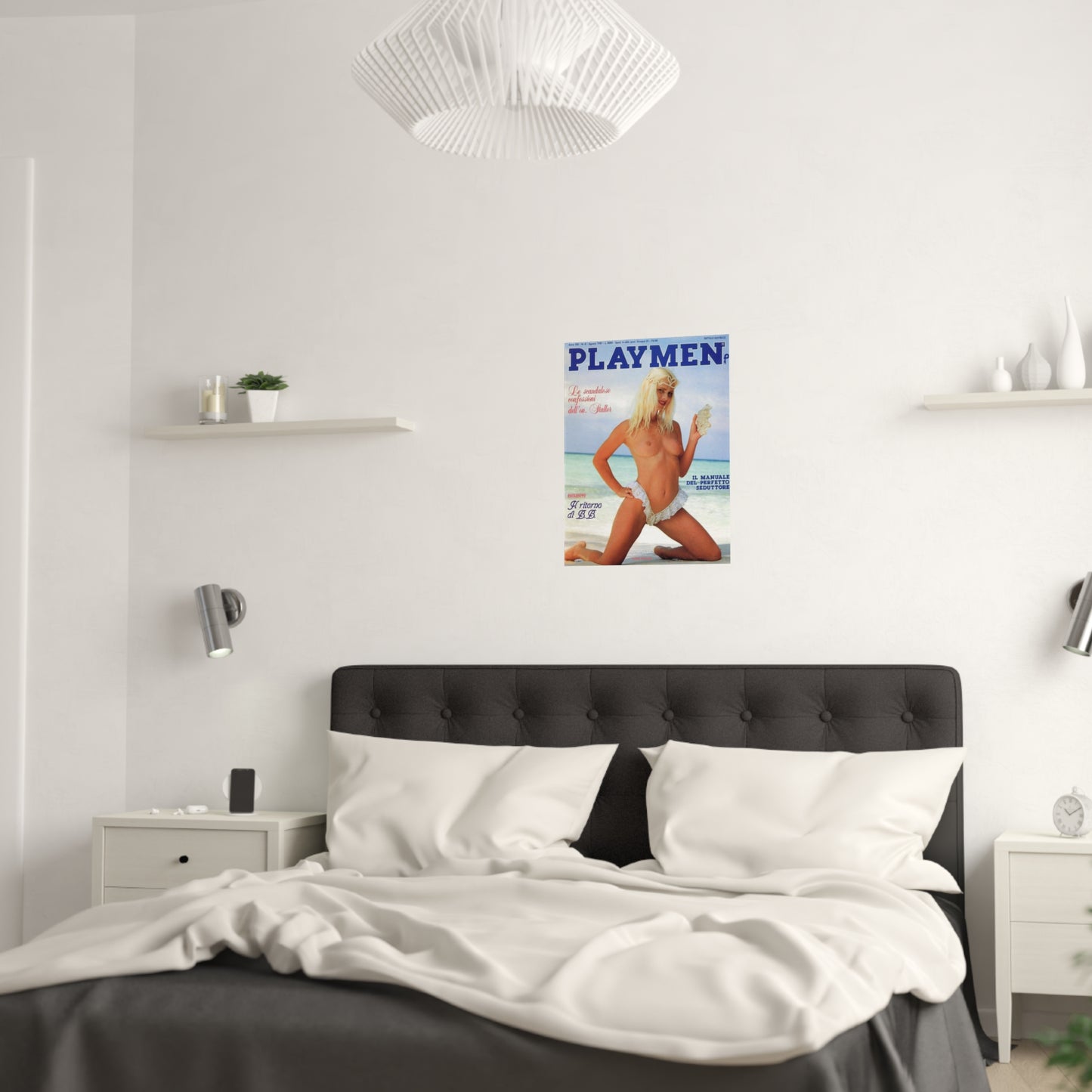 Satin Posters (210gsm) Retro Porn Star Cicciolina (Ilona Staller) Nude