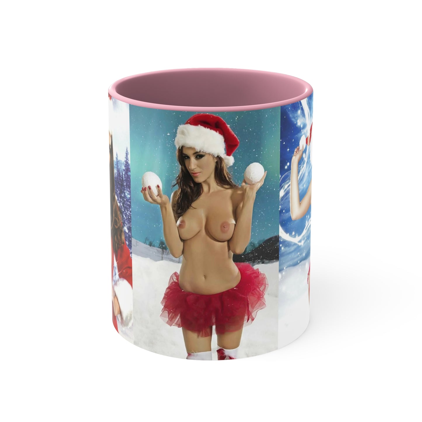 Accent Coffee Mug, 11oz Nude Christmas Pornstars