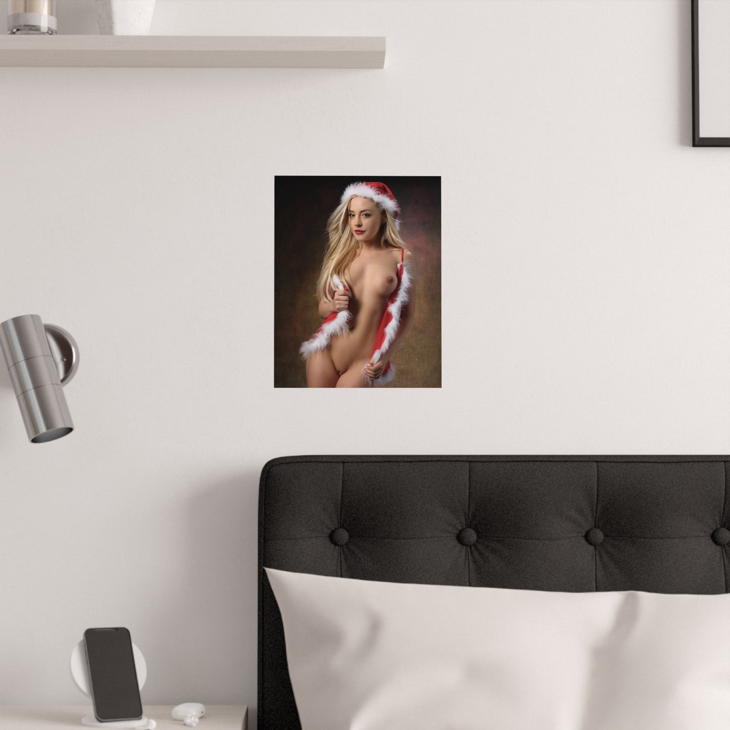 Satin Posters (210gsm) Nude Christmas Girl