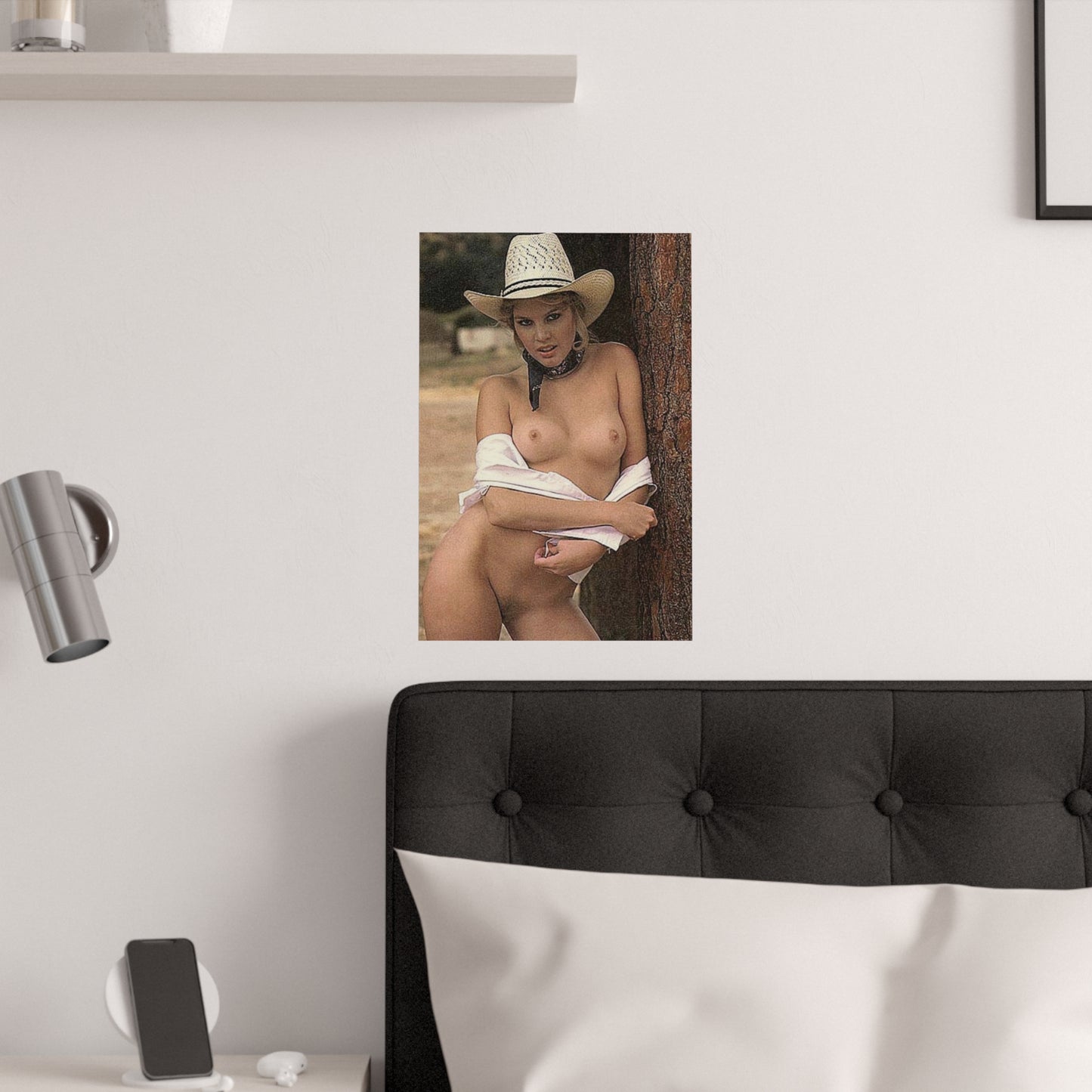 Satin Posters (210gsm) Retro Pornstar Shauna Grant Nude