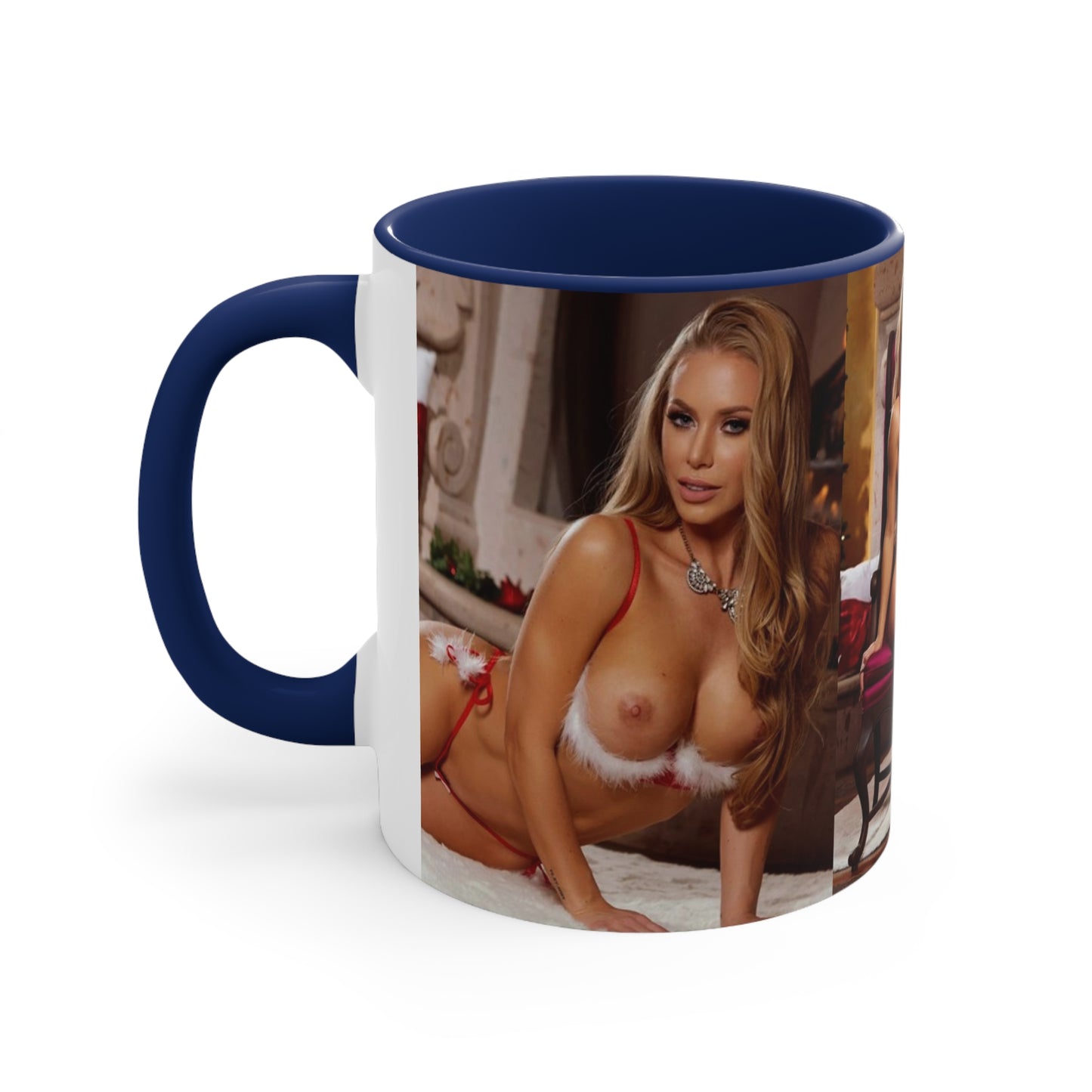 Accent Coffee Mug, 11oz Pornstar Nicole Aniston Nude Christmas