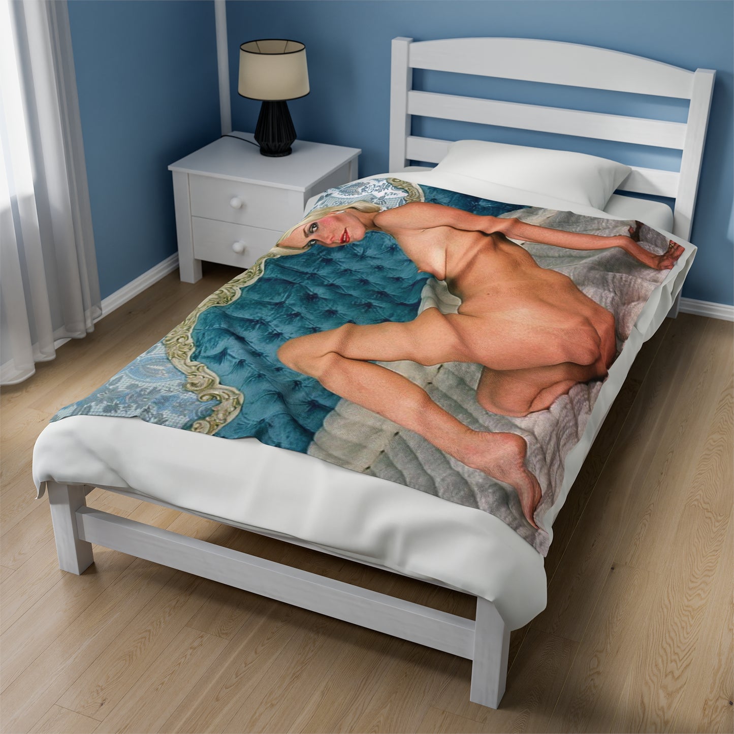 Velveteen Plush Blanket Porn Star Seka Nude